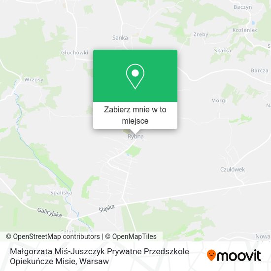 Mapa Małgorzata Miś-Juszczyk Prywatne Przedszkole Opiekuńcze Misie