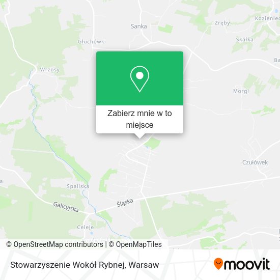 Mapa Stowarzyszenie Wokół Rybnej