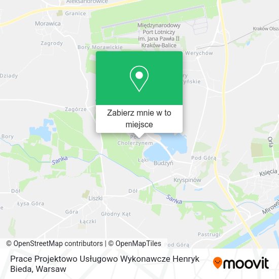 Mapa Prace Projektowo Usługowo Wykonawcze Henryk Bieda