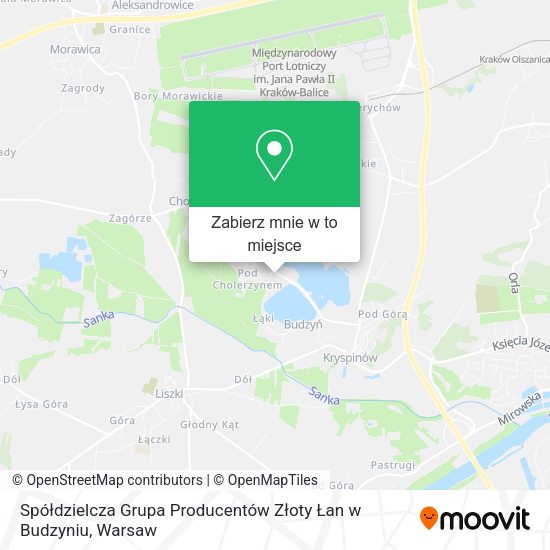 Mapa Spółdzielcza Grupa Producentów Złoty Łan w Budzyniu