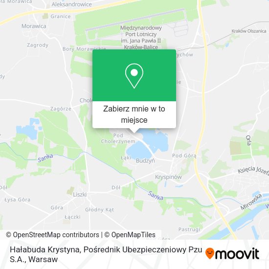 Mapa Hałabuda Krystyna, Pośrednik Ubezpieczeniowy Pzu S.A.