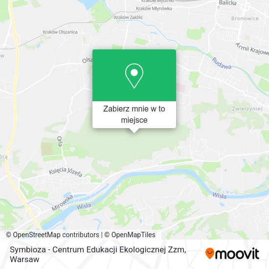 Mapa Symbioza - Centrum Edukacji Ekologicznej Zzm