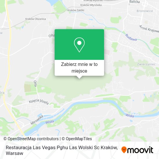 Mapa Restauracja Las Vegas Pghu Las Wolski Sc Kraków