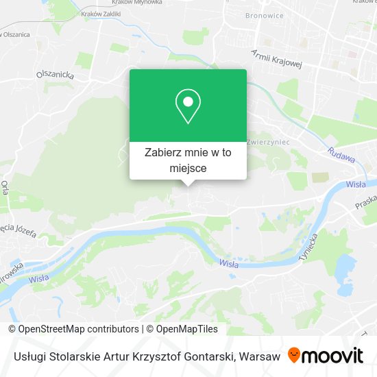 Mapa Usługi Stolarskie Artur Krzysztof Gontarski