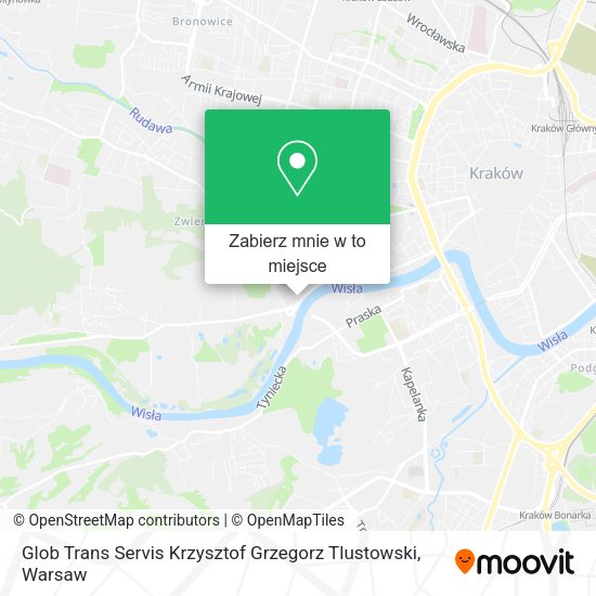 Mapa Glob Trans Servis Krzysztof Grzegorz Tlustowski