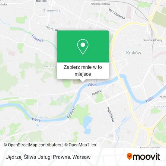 Mapa Jędrzej Śliwa Usługi Prawne