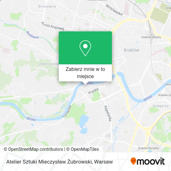 Mapa Atelier Sztuki Mieczysław Żubrowski