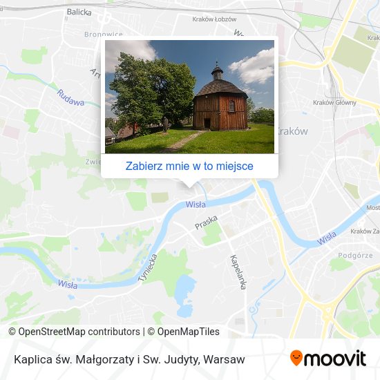 Mapa Kaplica św. Małgorzaty i Sw. Judyty