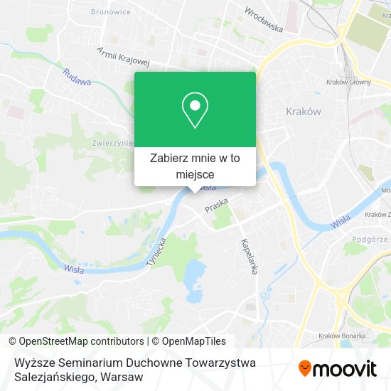 Mapa Wyższe Seminarium Duchowne Towarzystwa Salezjańskiego