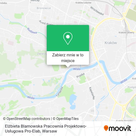 Mapa Elżbieta Blamowska Pracownia Projektowo-Usługowa Pro-Elab