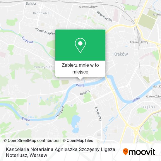 Mapa Kancelaria Notarialna Agnieszka Szczęsny Ligęza Notariusz