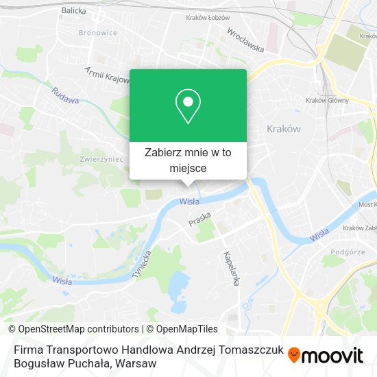 Mapa Firma Transportowo Handlowa Andrzej Tomaszczuk Bogusław Puchała