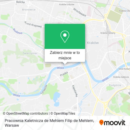 Mapa Pracownia Kaletnicza de Mehlem Filip de Mehlem