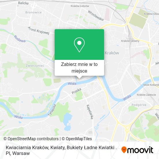 Mapa Kwiaciarnia Kraków, Kwiaty, Bukiety Ładne Kwiatki . Pl