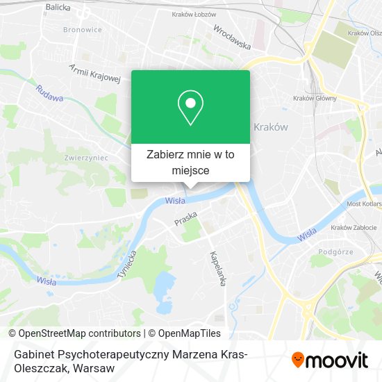 Mapa Gabinet Psychoterapeutyczny Marzena Kras-Oleszczak