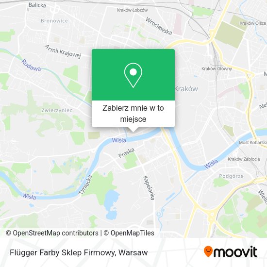 Mapa Flügger Farby Sklep Firmowy