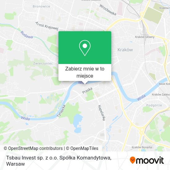 Mapa Tsbau Invest sp. z o.o. Spółka Komandytowa