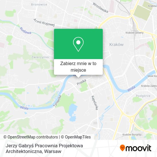 Mapa Jerzy Gabryś Pracownia Projektowa Architektoniczna