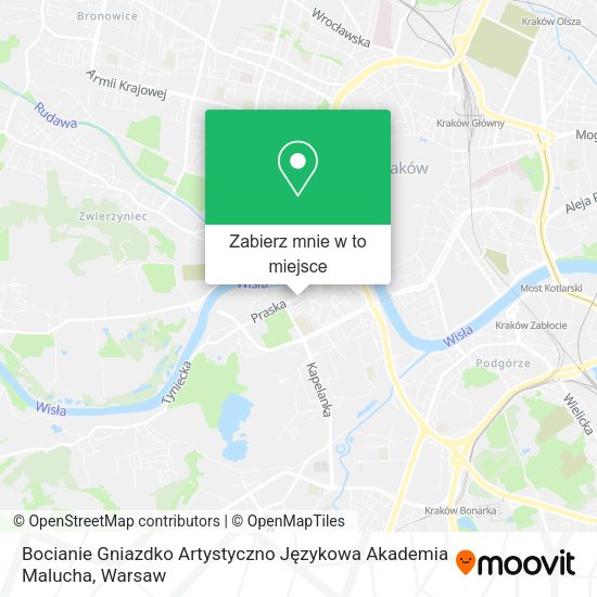 Mapa Bocianie Gniazdko Artystyczno Językowa Akademia Malucha