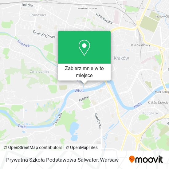 Mapa Prywatna Szkoła Podstawowa-Salwator