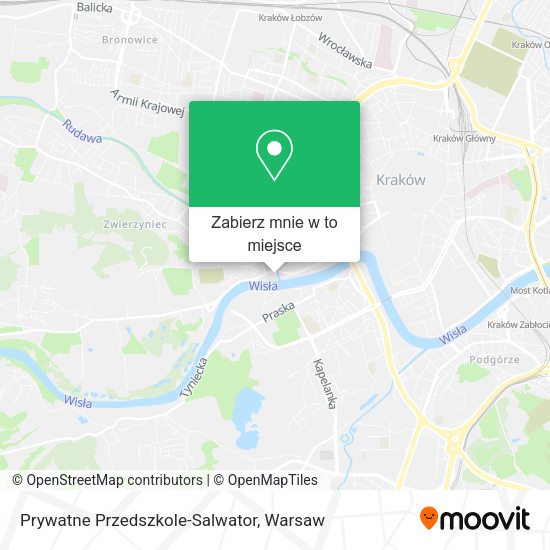 Mapa Prywatne Przedszkole-Salwator