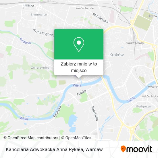 Mapa Kancelaria Adwokacka Anna Rykała