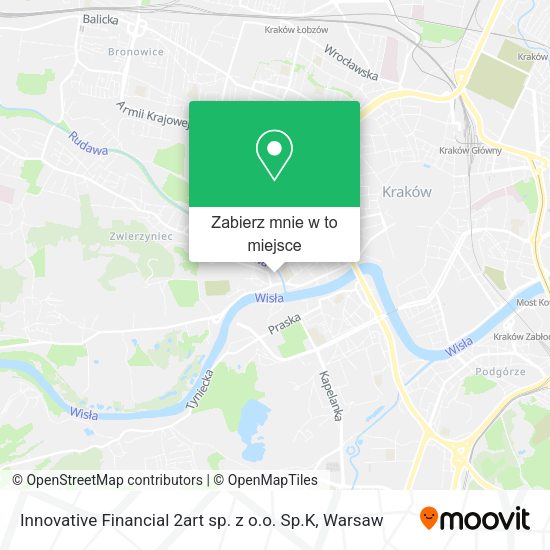 Mapa Innovative Financial 2art sp. z o.o. Sp.K