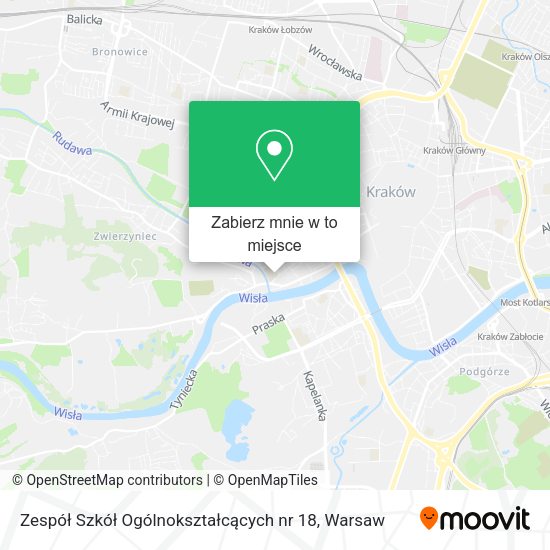 Mapa Zespół Szkół Ogólnokształcących nr 18