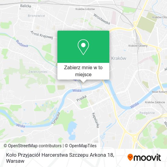 Mapa Koło Przyjaciół Harcerstwa Szczepu Arkona 18