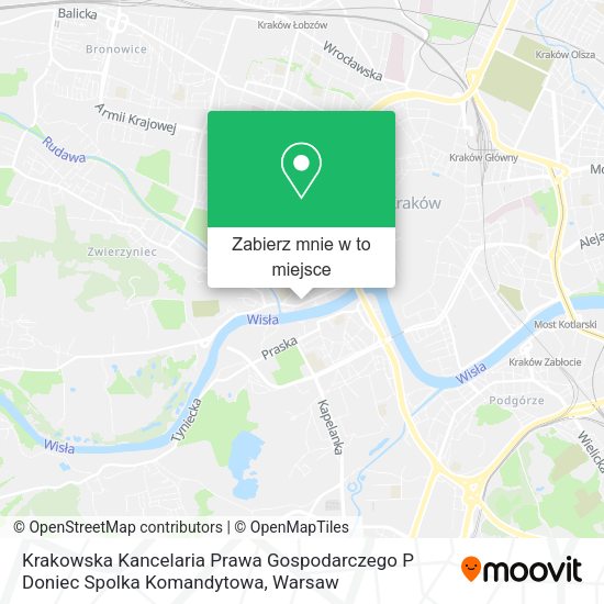 Mapa Krakowska Kancelaria Prawa Gospodarczego P Doniec Spolka Komandytowa