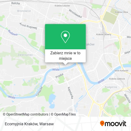 Mapa Ecomyjnia Kraków