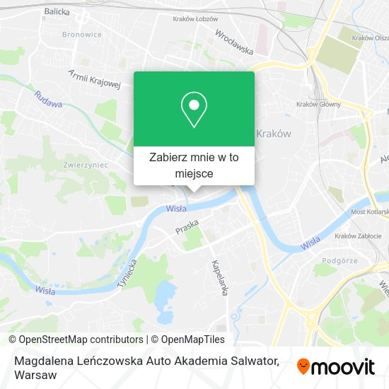 Mapa Magdalena Leńczowska Auto Akademia Salwator