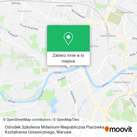 Mapa Ośrodek Szkolenia Millenium-Niepubliczna Placówka Kształcenia Ustawicznego