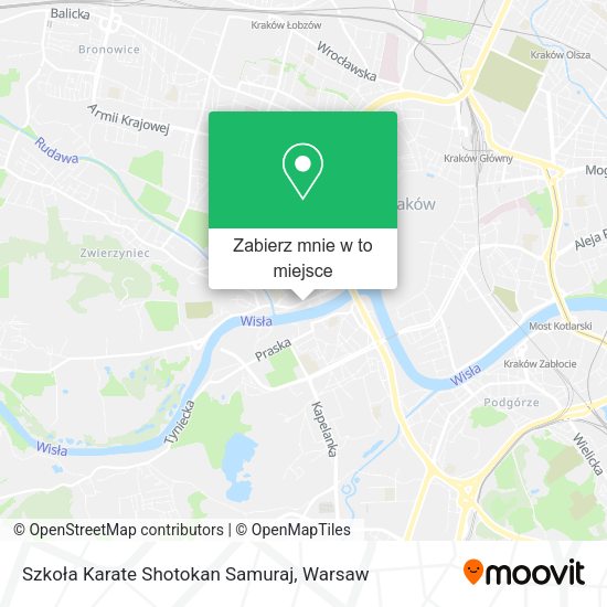 Mapa Szkoła Karate Shotokan Samuraj