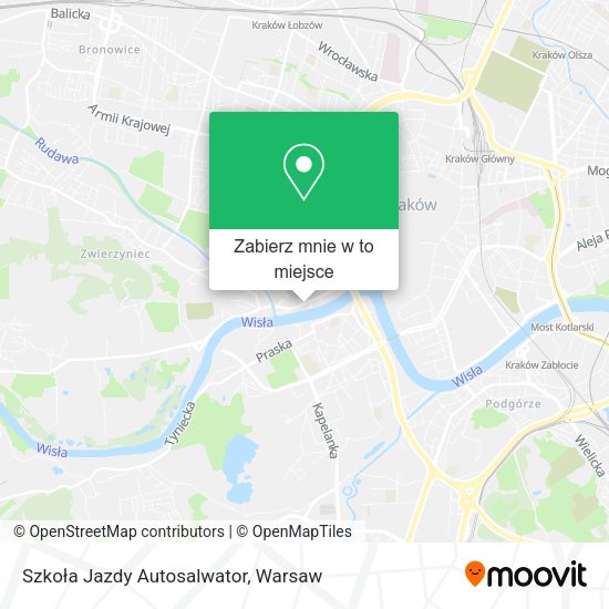 Mapa Szkoła Jazdy Autosalwator