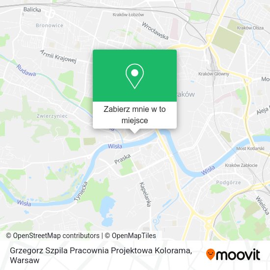 Mapa Grzegorz Szpila Pracownia Projektowa Kolorama