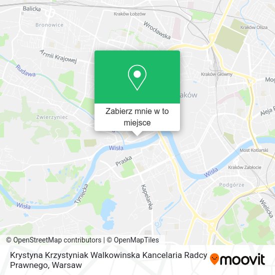 Mapa Krystyna Krzystyniak Walkowinska Kancelaria Radcy Prawnego