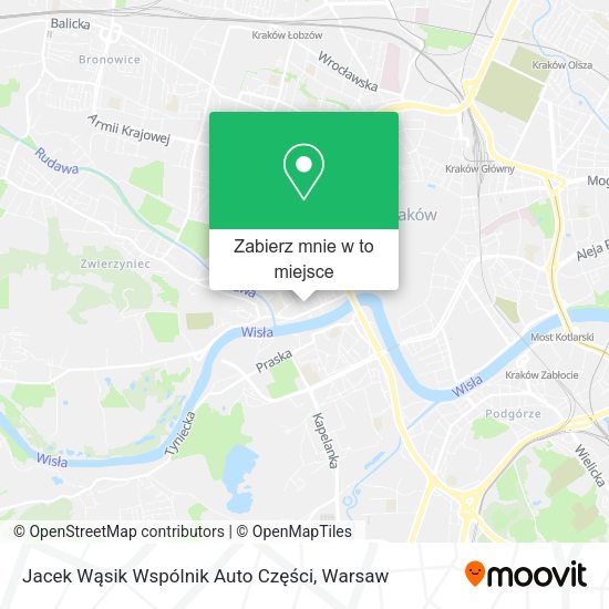 Mapa Jacek Wąsik Wspólnik Auto Części