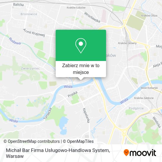 Mapa Michał Bar Firma Usługowo-Handlowa System