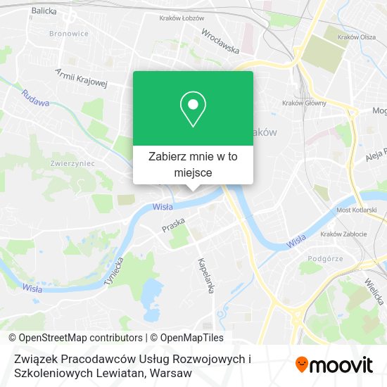 Mapa Związek Pracodawców Usług Rozwojowych i Szkoleniowych Lewiatan