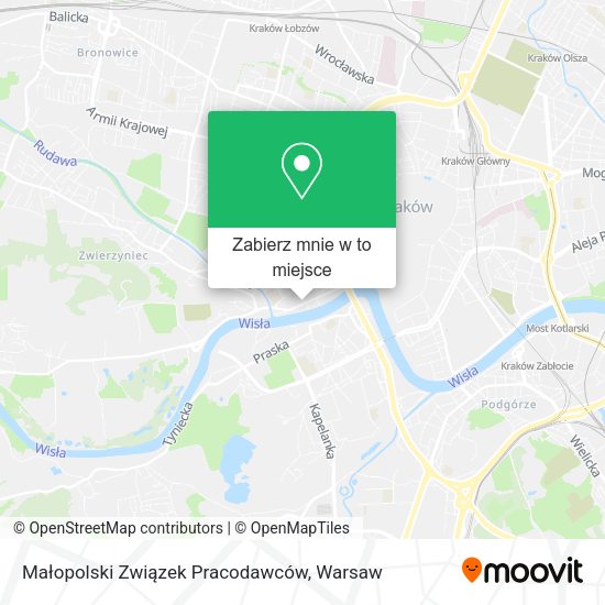 Mapa Małopolski Związek Pracodawców