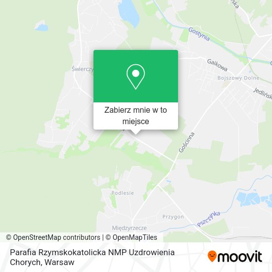 Mapa Parafia Rzymskokatolicka NMP Uzdrowienia Chorych