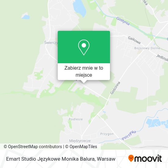 Mapa Emart Studio Językowe Monika Balura