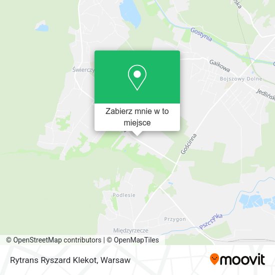 Mapa Rytrans Ryszard Klekot