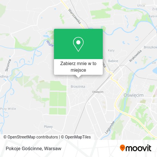 Mapa Pokoje Gościnne