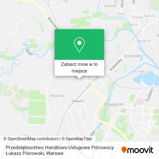 Mapa Przedsiębiorstwo Handlowo-Usługowe Piórowscy Łukasz Piórowski