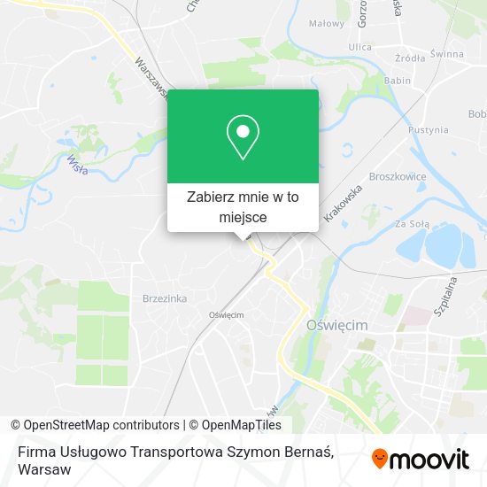 Mapa Firma Usługowo Transportowa Szymon Bernaś