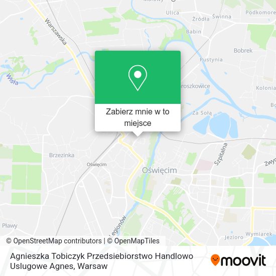 Mapa Agnieszka Tobiczyk Przedsiebiorstwo Handlowo Uslugowe Agnes