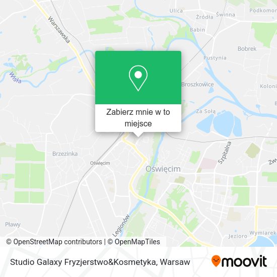 Mapa Studio Galaxy Fryzjerstwo&Kosmetyka