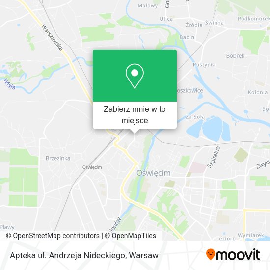 Mapa Apteka ul. Andrzeja Nideckiego